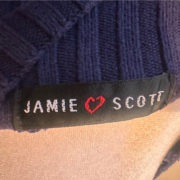 Jamie Scott Navy Ribbed Sweater - Picture 3 of 4